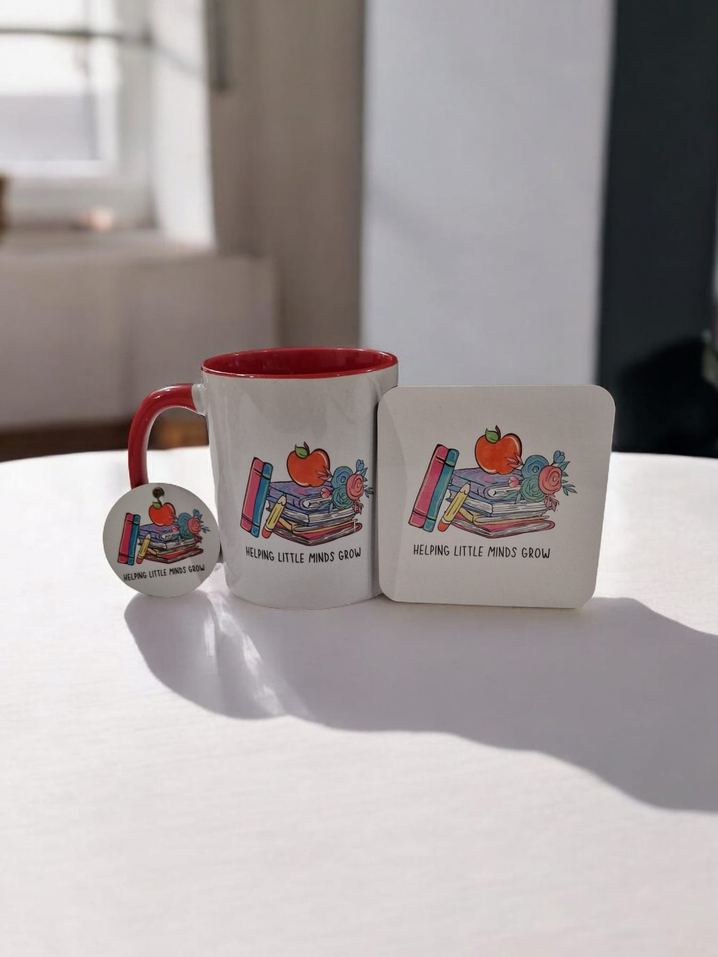 Mug, Coaster & Keyring