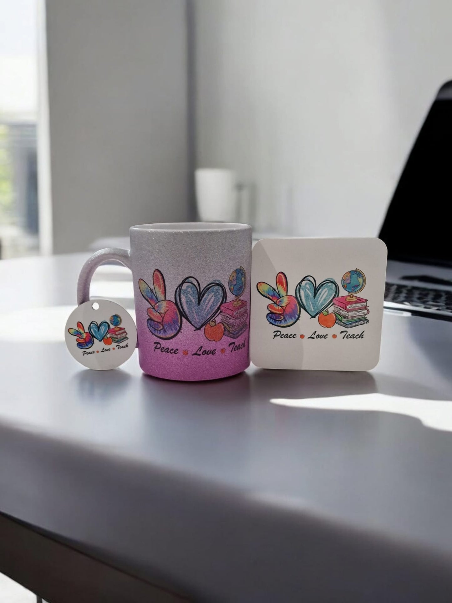 Mug, Coaster & Keyring
