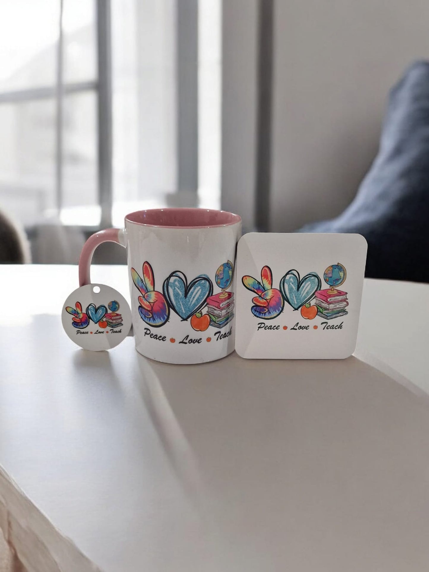 Mug, Coaster & Keyring