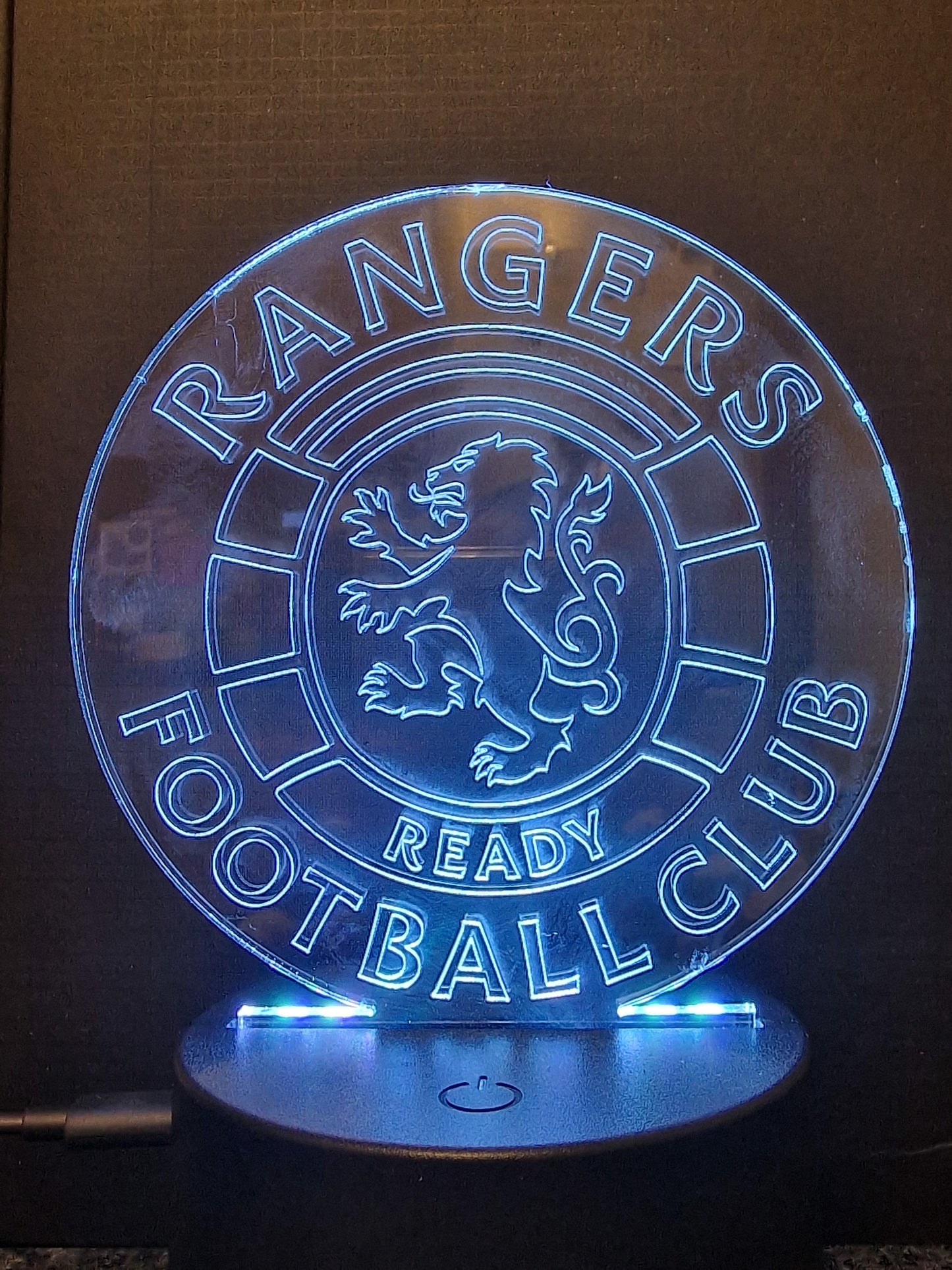 Personalised Round LED with Base