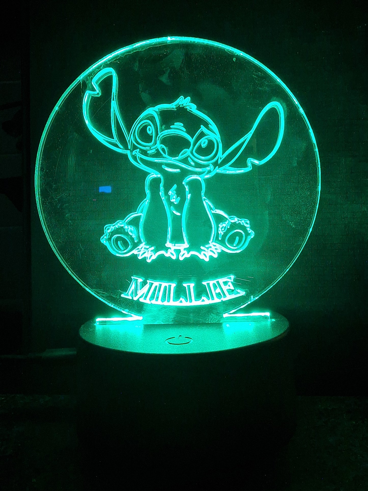 Personalised Round LED with Base