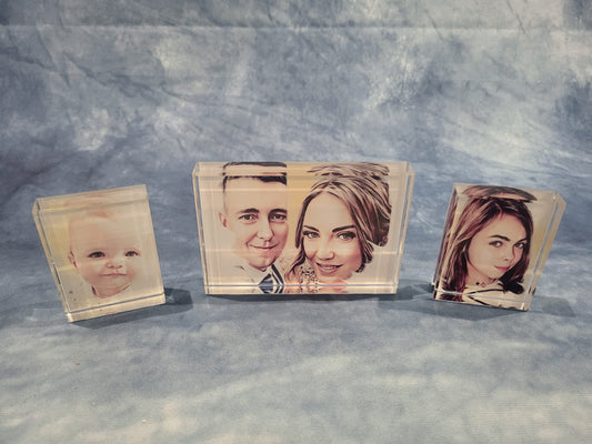 Glass Photo Block