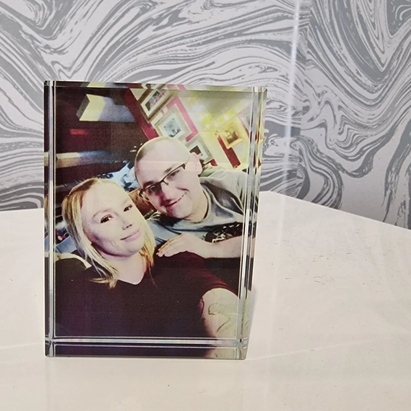 Glass Photo Block